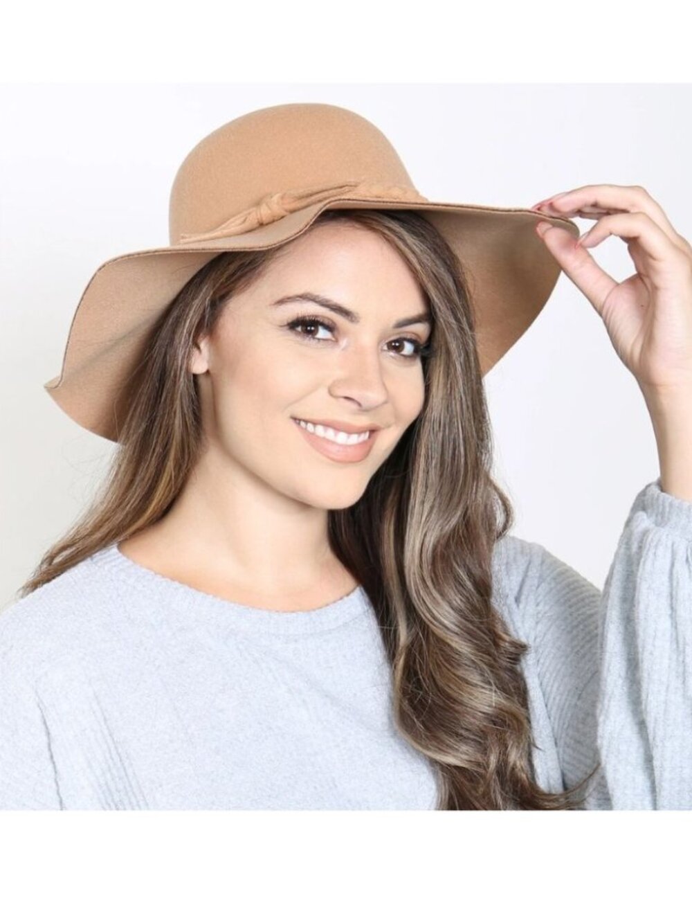 Womens Beige Sun Hat – Wide Brim Summer Hat for Beach, Garden & Travel NWT